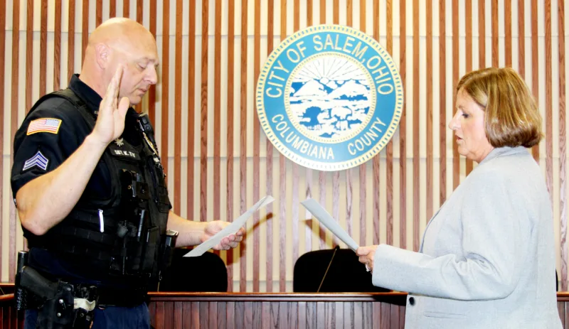 Salem police officers receive promotions